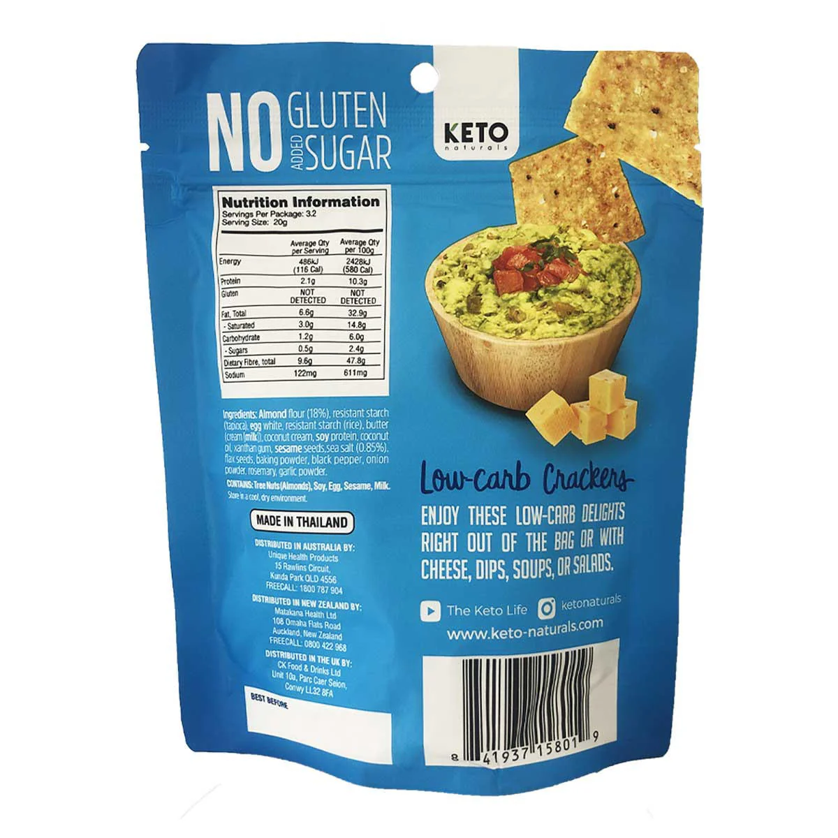 Almond Flour Crackers Sea Salt - Image 2