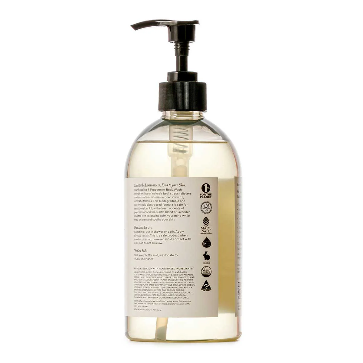Natural Body Wash - Rosalina & Peppermint - Image 2