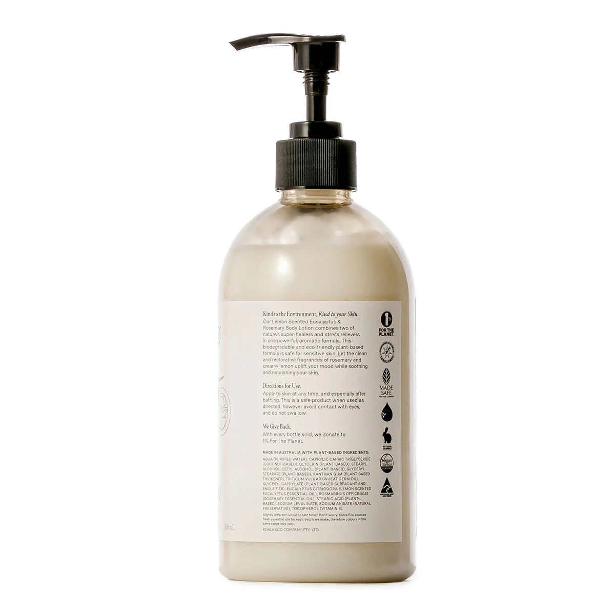Natural Hand & Body Lotion - Lemon Eucalyptus & Rosemary - Image 2