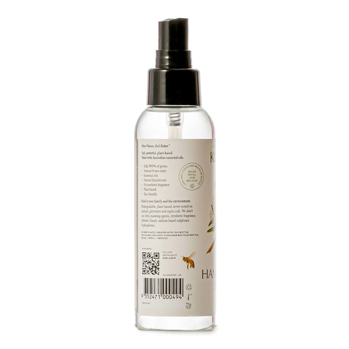 Natural Hand & Surface Sanitiser - Rosalina & Peppermint - Image 2