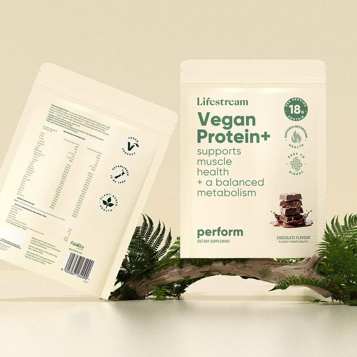 Vegan Protein+ Chocolate Flavour - Image 2