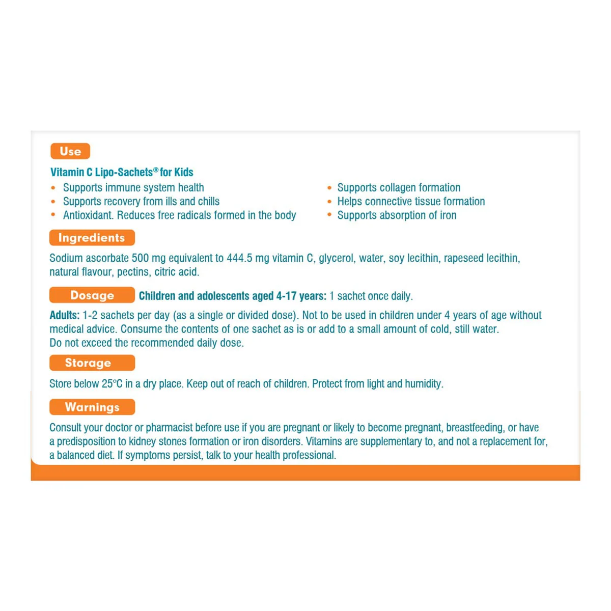 Vitamin C Lipo-Sachets for Kids - Image 3