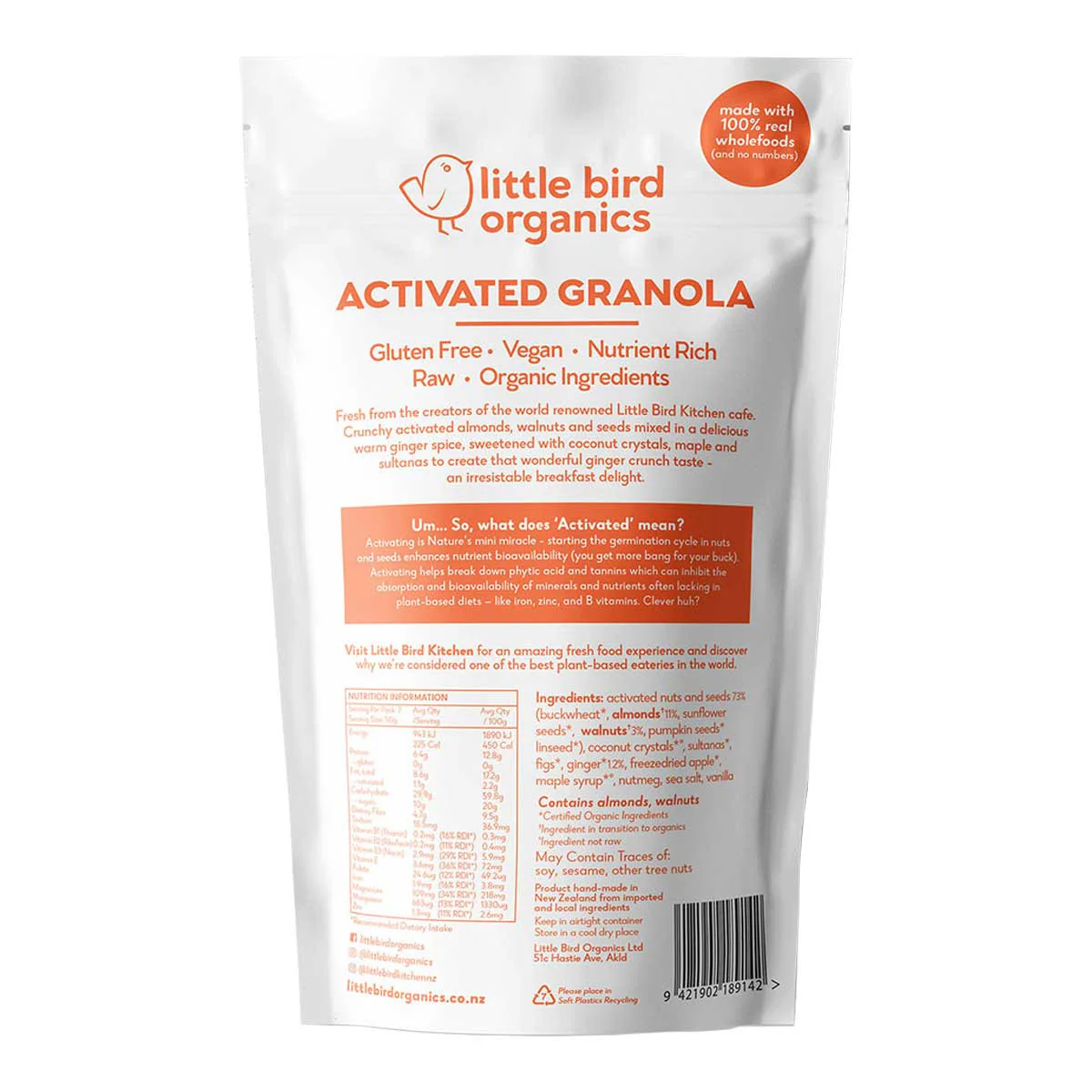 Activated Granola - Ginger Crunch Nut Clusters - Image 2