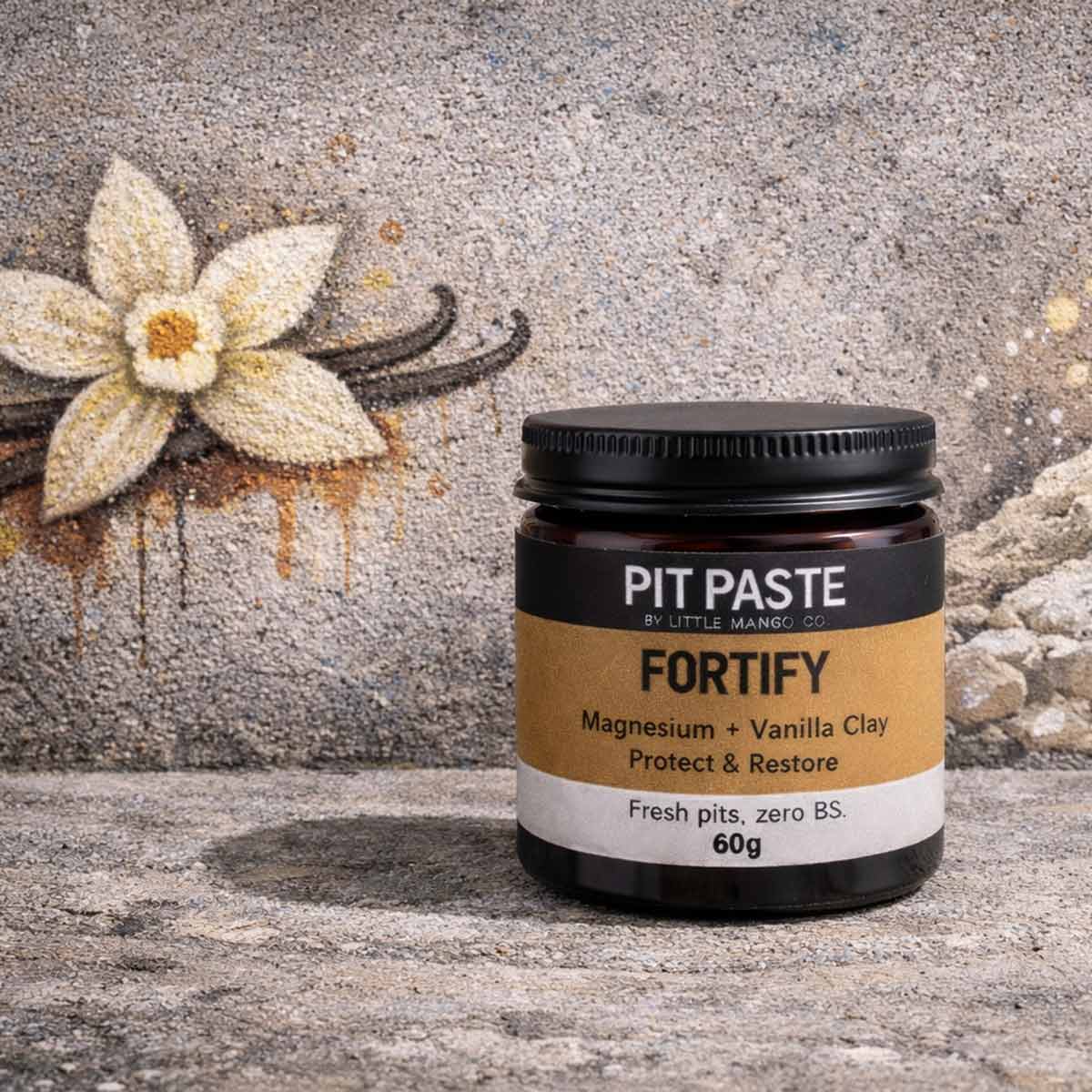 Fortify Pit Paste – Magnesium + Vanilla Clay Baking Soda Free - Image 2