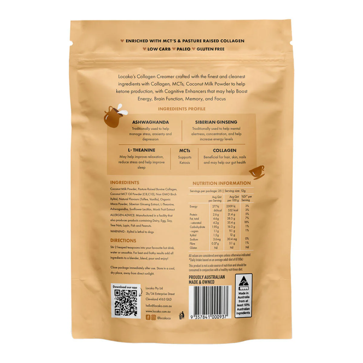 Nootropic Collagen Creamer - Vanilla Toffee - Image 2