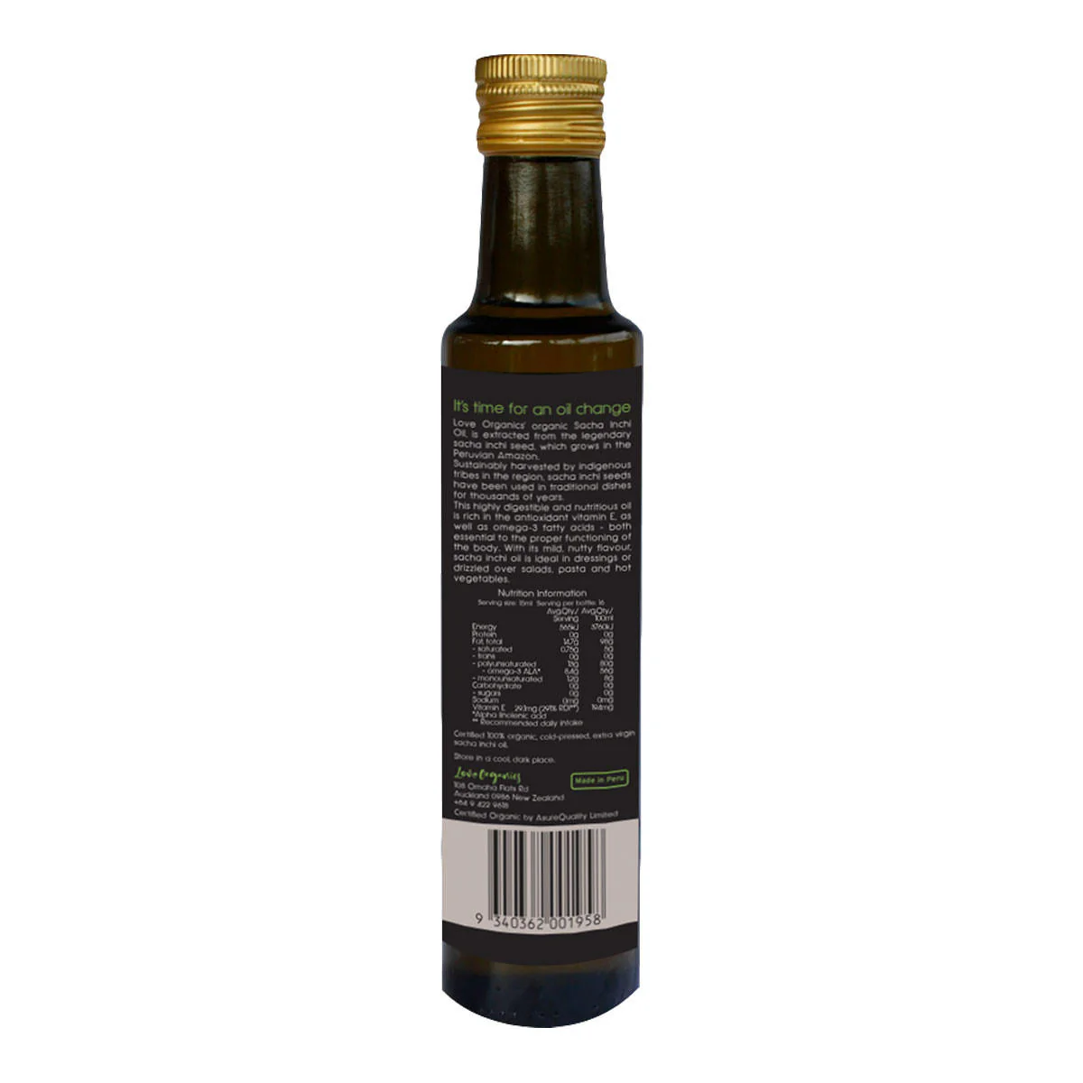 Sacha Inchi Oil USDA Organic Omega-3 Extra Virgin - Image 2