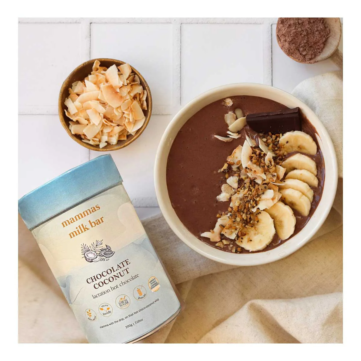 Coconut Chocolate Lactation Hot Chocolate - Image 2