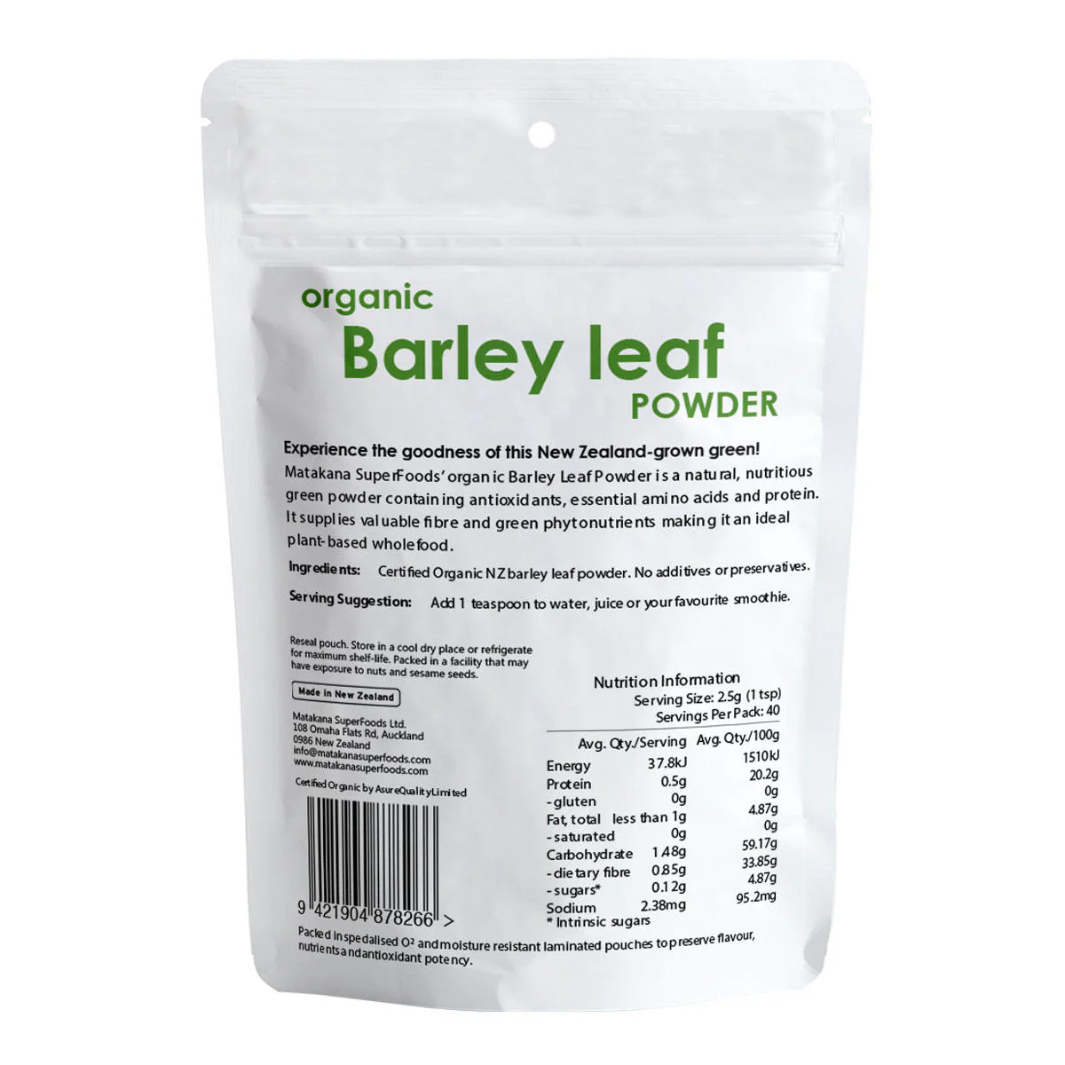 Barley Leaf Organic Powder - Image 2