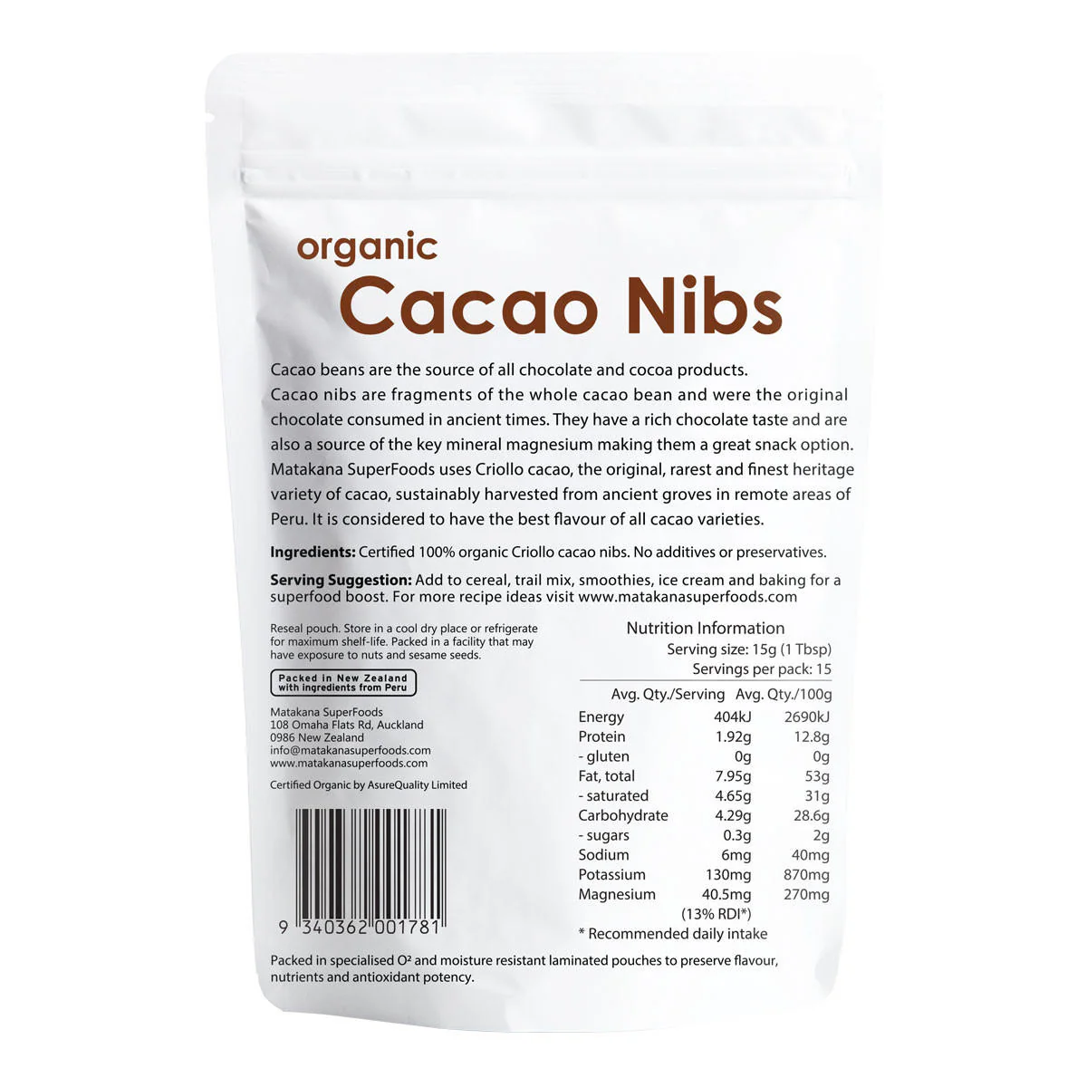 Cacao Nibs Organic Criollo Heritage - Image 2