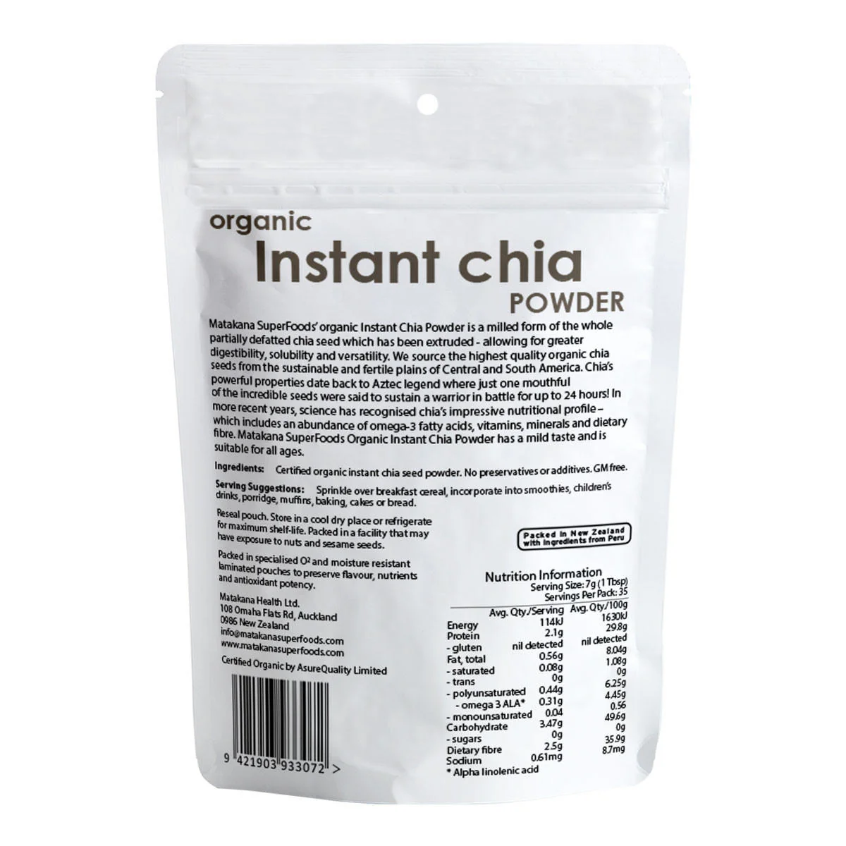 Chia Instant Powder Organic - Image 2