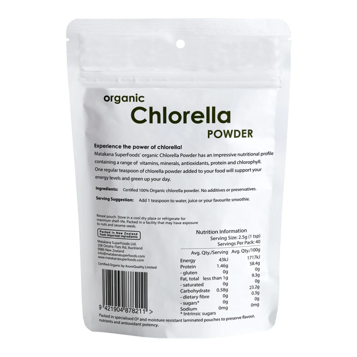 Chlorella Organic Powder - Image 2