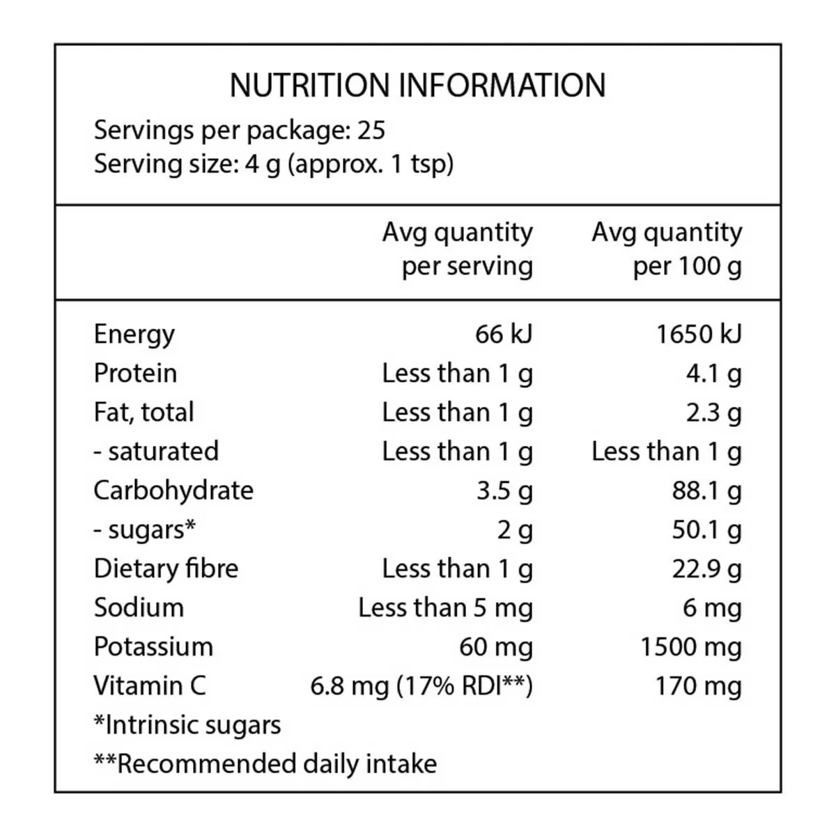 NZ Gold Kiwifruit Powder - Image 3
