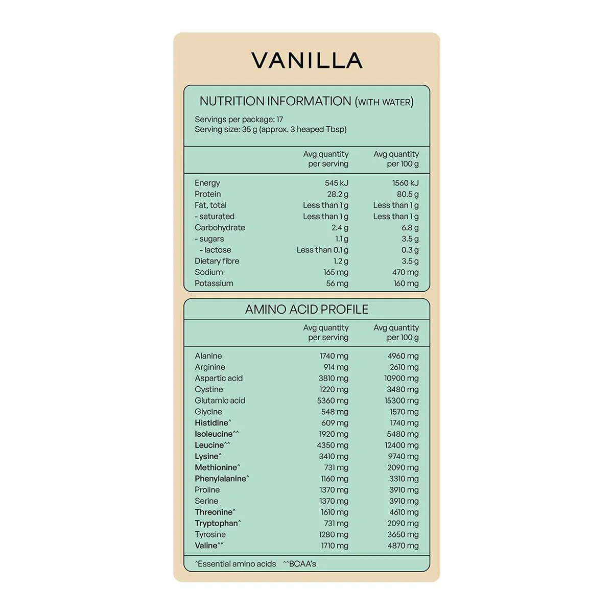 NZ Whey Protein Isolate + Vanilla - Image 2