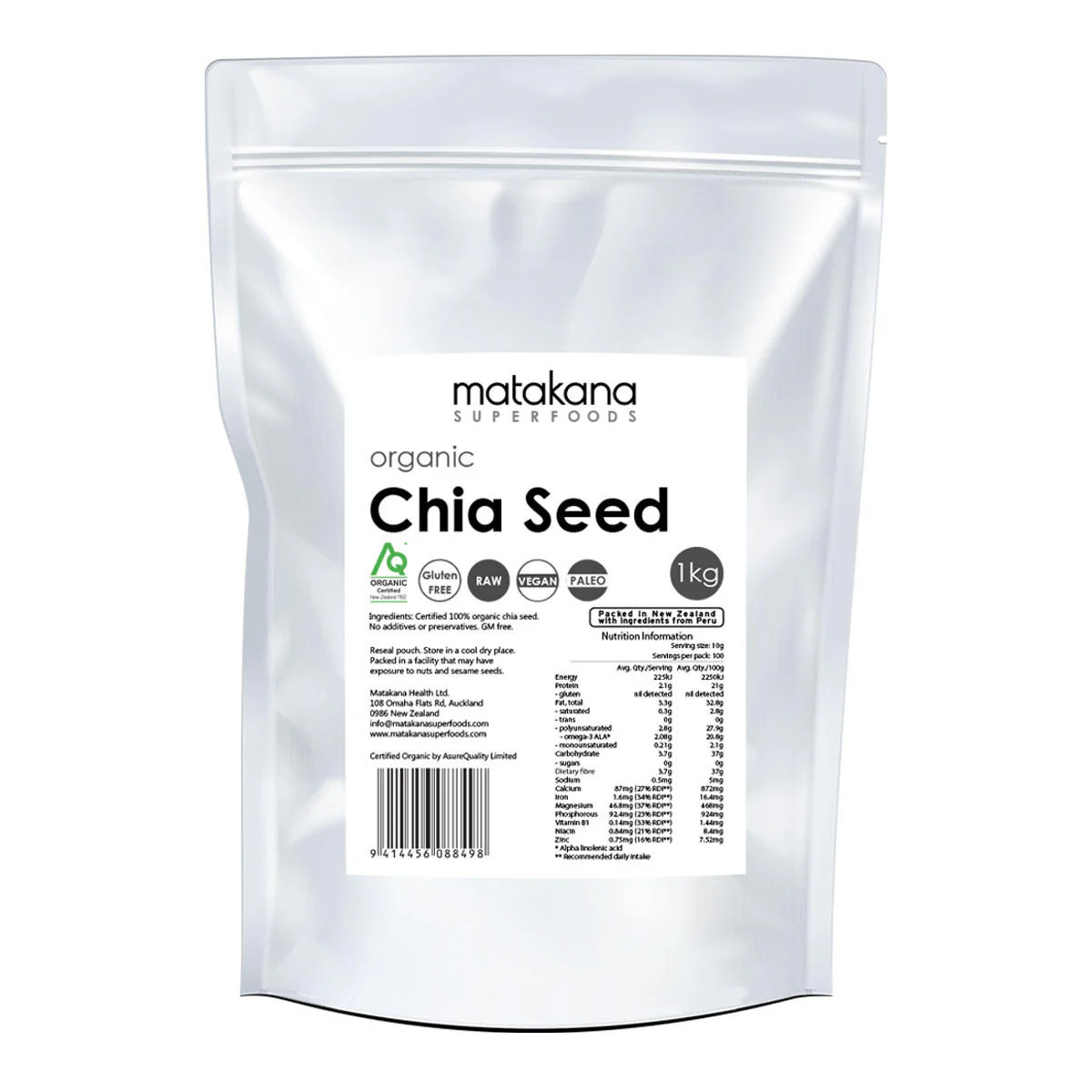 Raw Organic Chia Seeds - Image 3