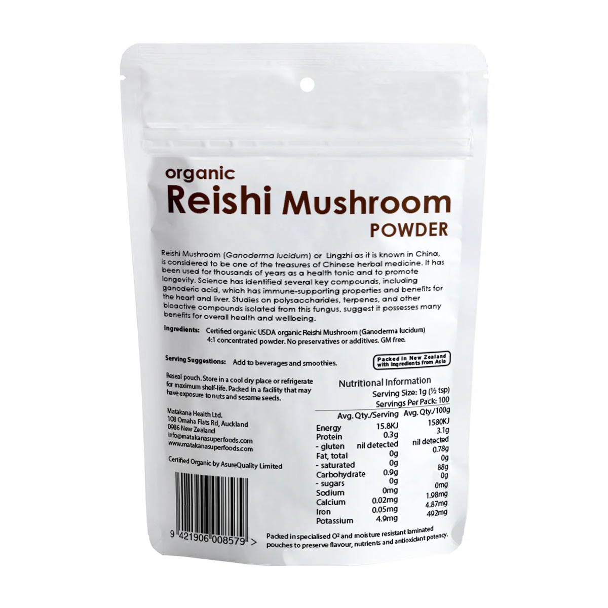 Reishi Mushroom Organic Powder - Image 2