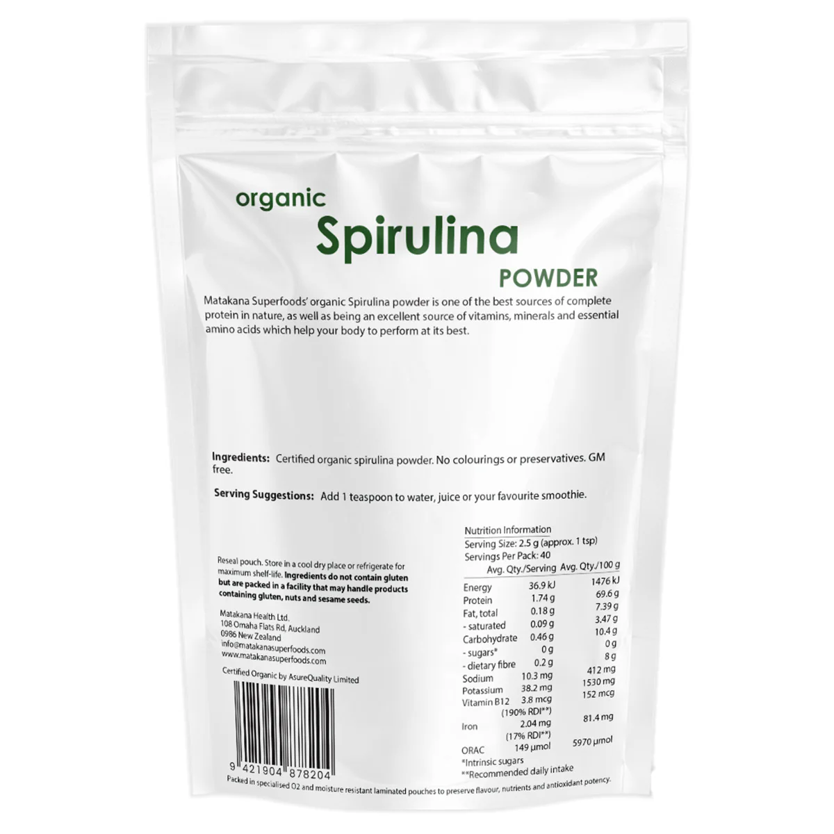 Spirulina Organic Powder - Image 2