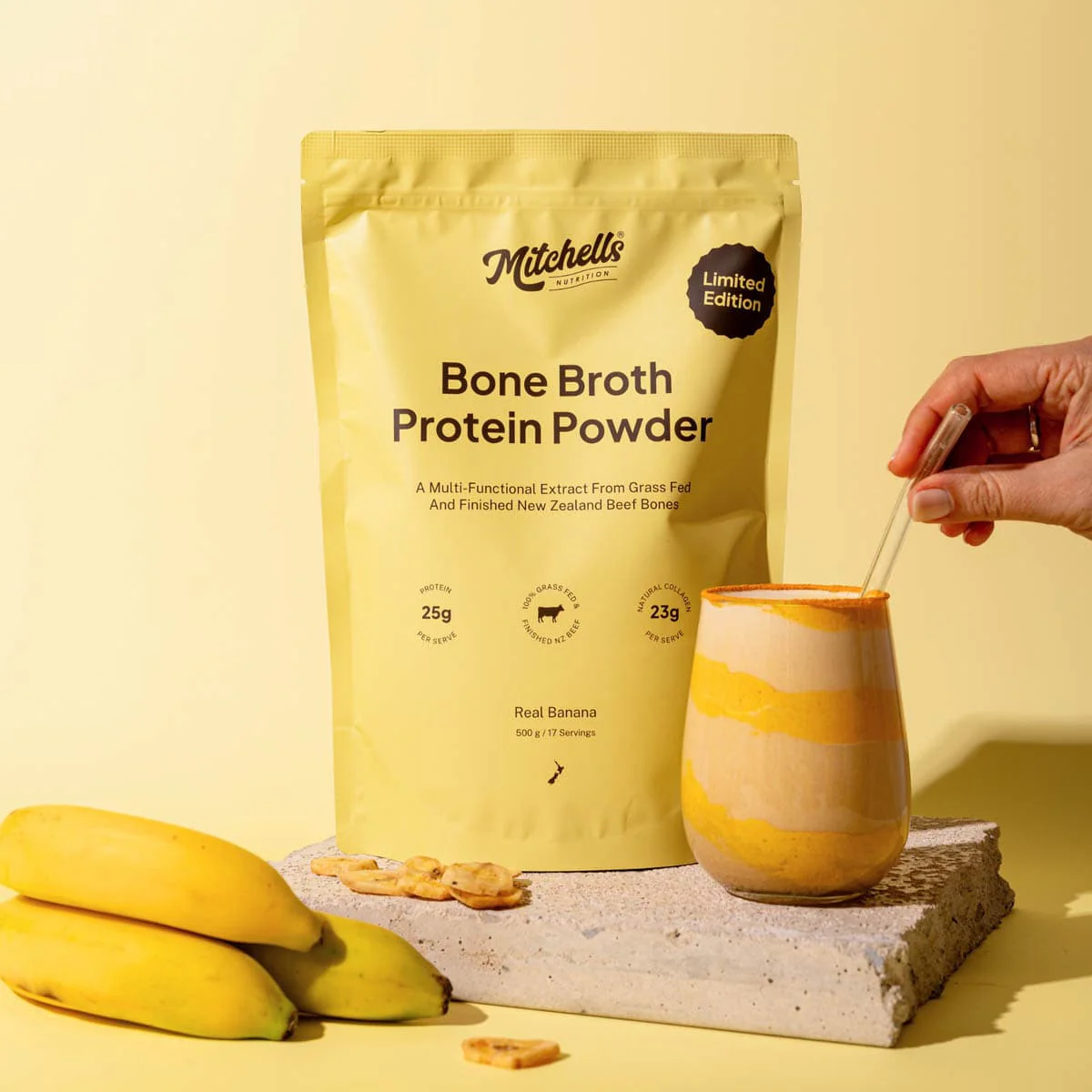Bone Broth Protein Powder - Banana - Image 2