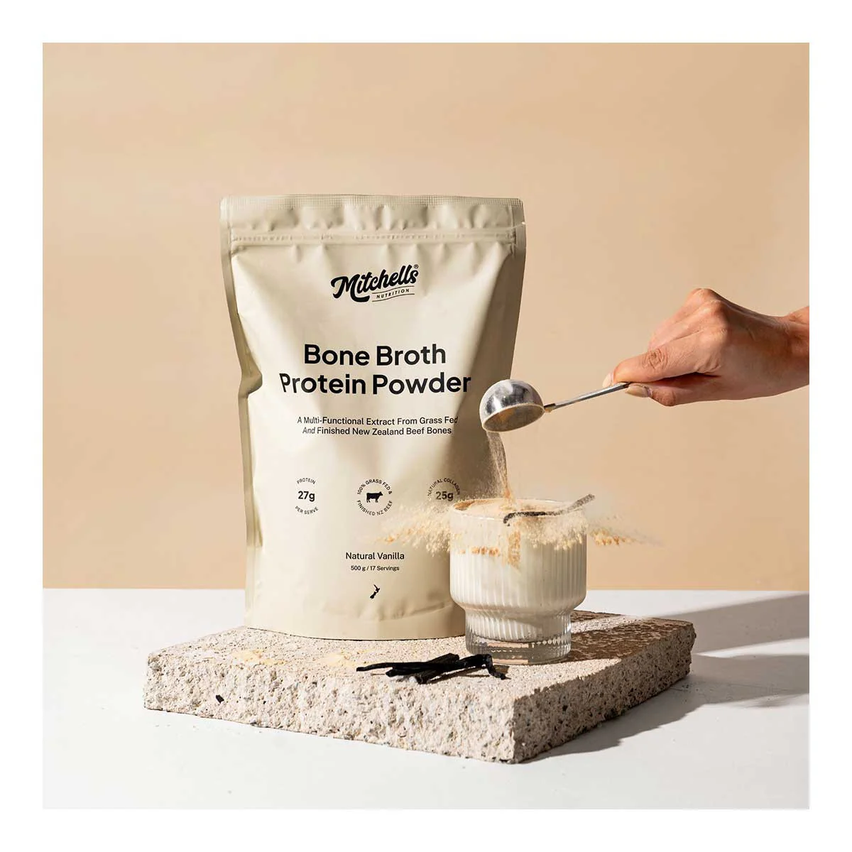 Bone Broth Protein Powder - Natural Vanilla - Image 3