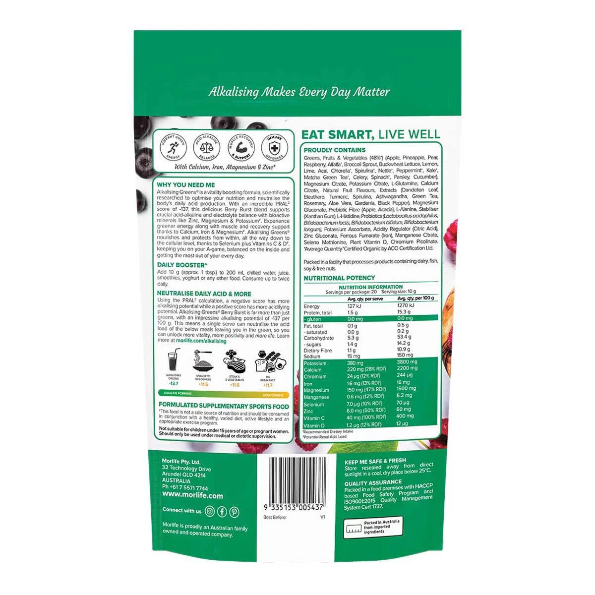 Alkalising Greens Berry Burst - Image 2