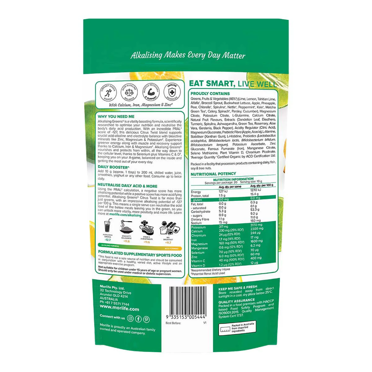 Alkalising Greens Citrus Twist - Image 2