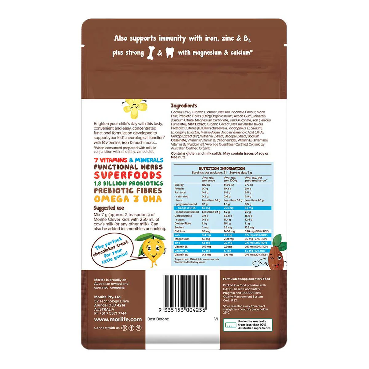 Junior Clever Kidz Chocolate Powder - Image 2