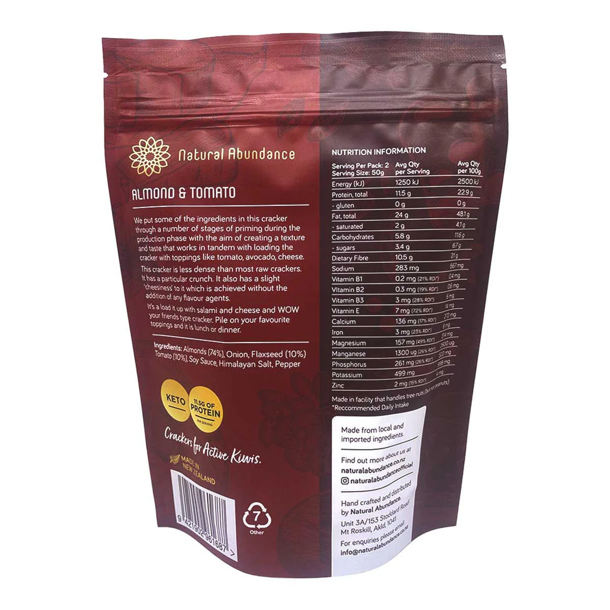 Superfood Crackers - Almond & Tomato - Image 2