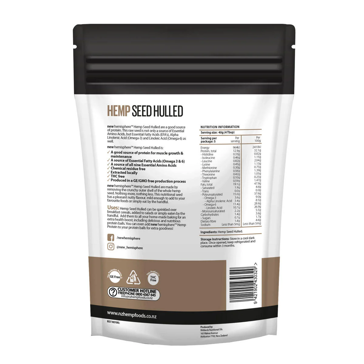 Hulled Hemp Seeds - Image 2