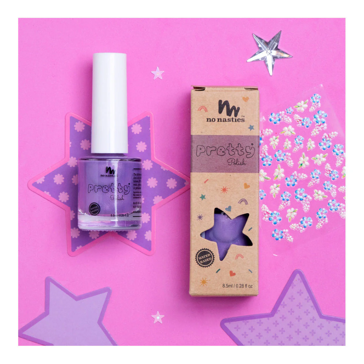 Kids Water-Based Nail Polish - Purple - Image 2