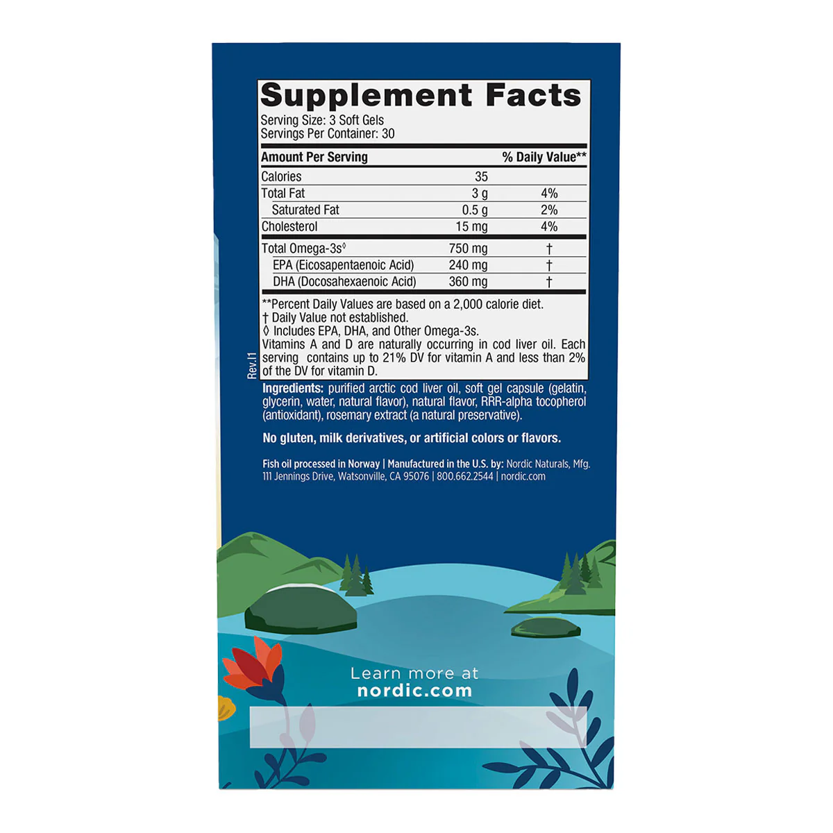 Arctic Cod Liver Oil Softgels - Image 4