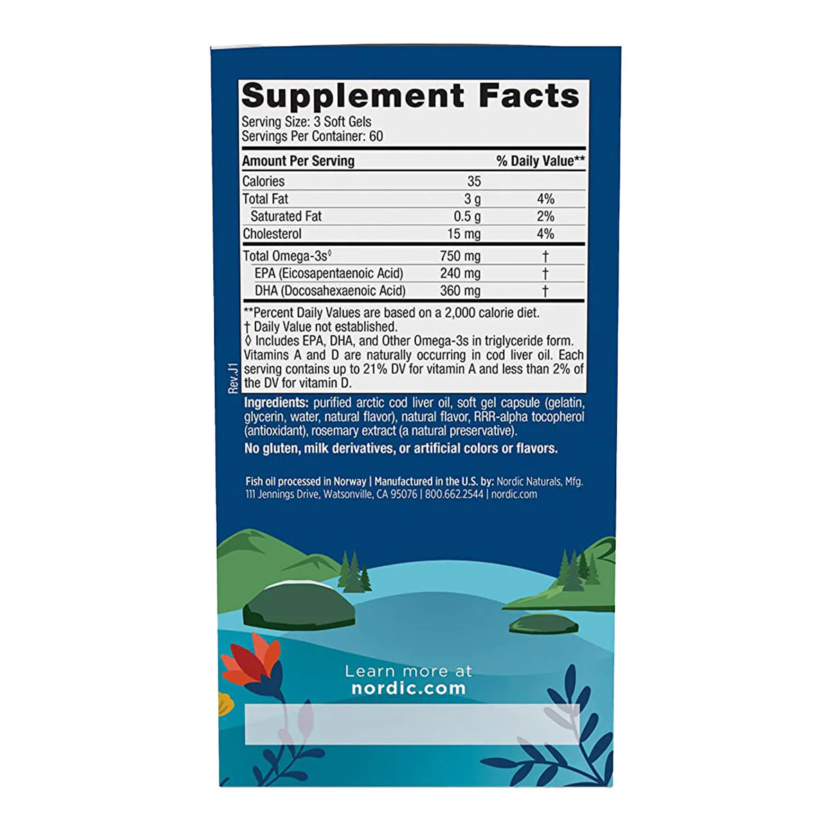 Arctic Cod Liver Oil Softgels - Image 5