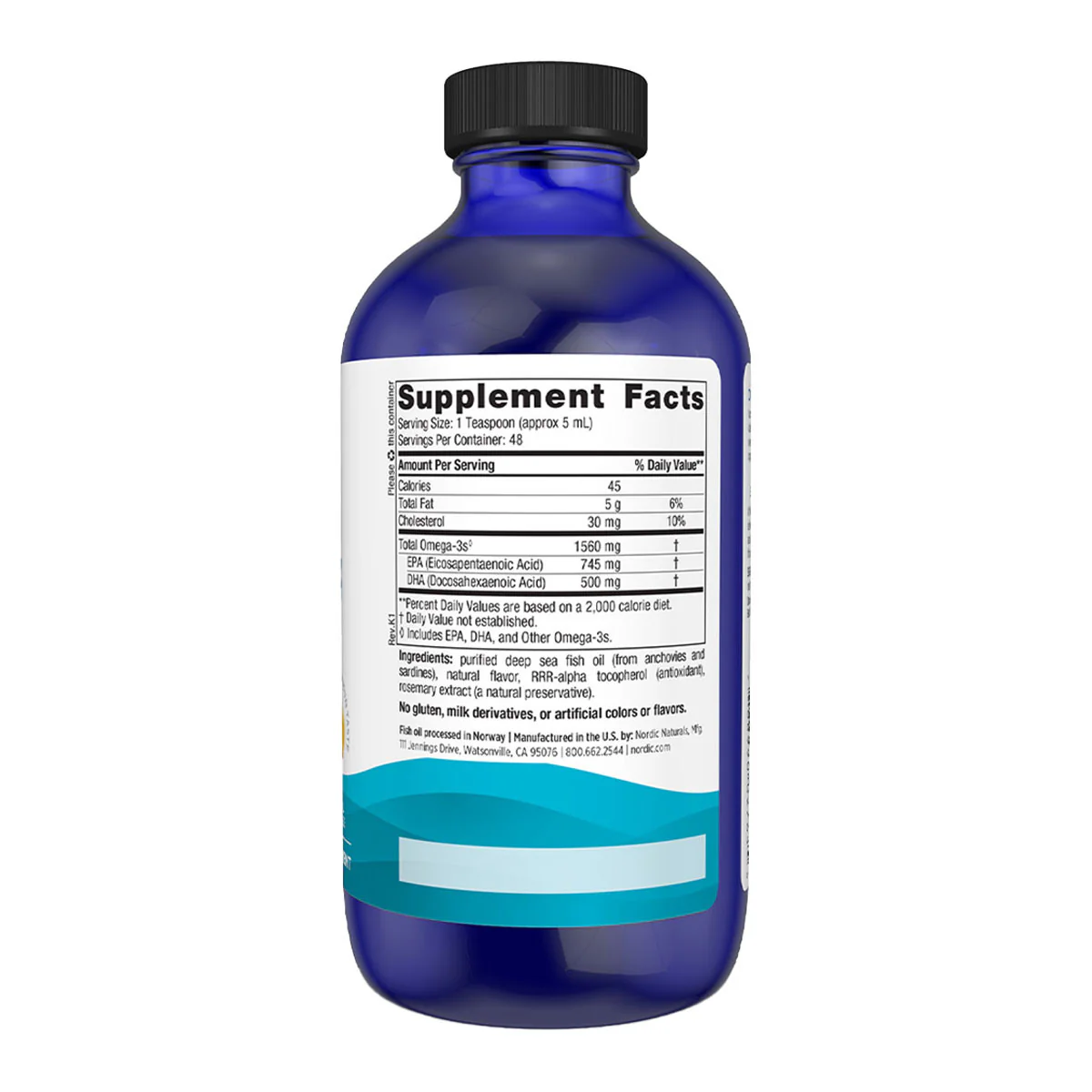 Omega-3 Purified Fish Oil - liquid - Image 2