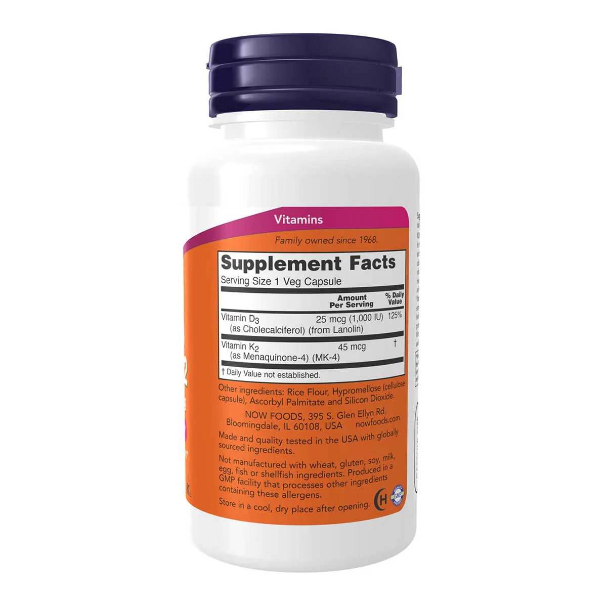 Vitamin D3 1000IU & K2 45mcg - Image 2