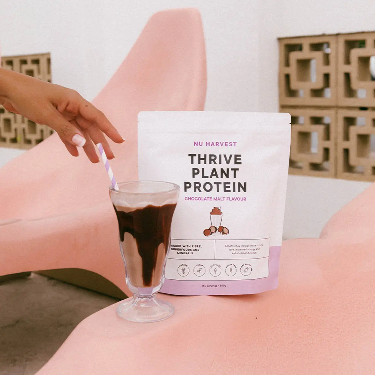 Thrive Plant Protein Chocolate Malt - Image 5