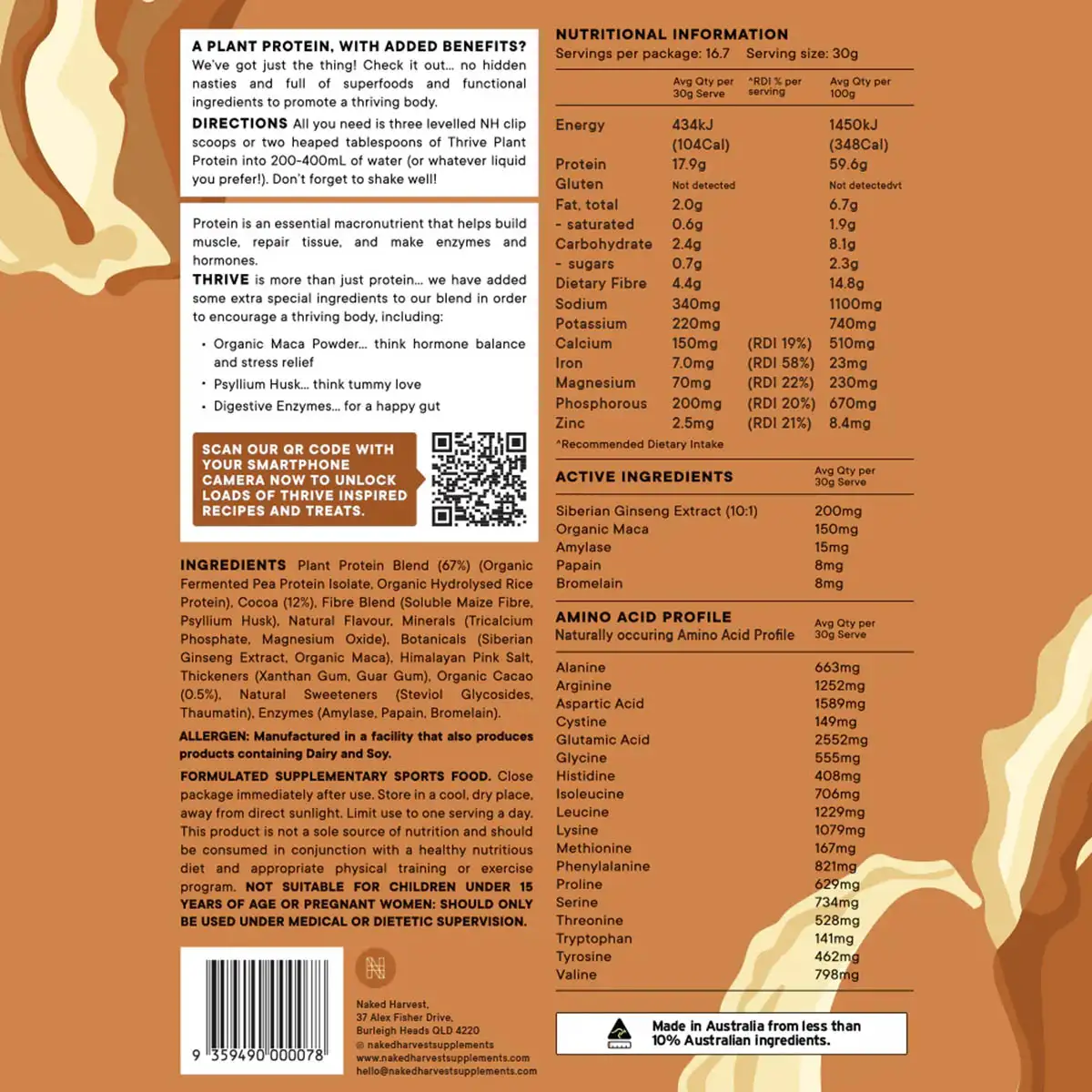 Thrive Plant Protein Chocolate Swirl - Image 3