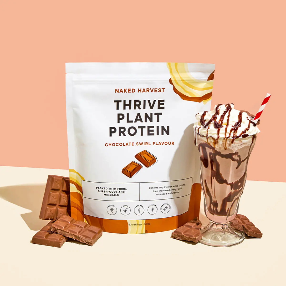 Thrive Plant Protein Chocolate Swirl - Image 4