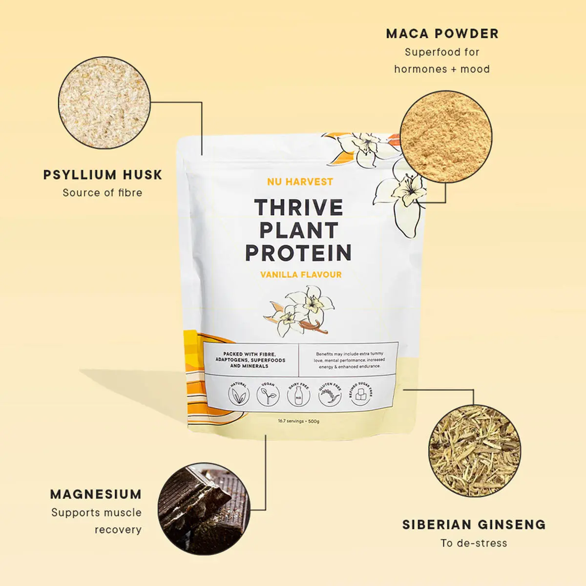 Thrive Plant Protein - Vanilla Pancake Batter Flavour - Image 2