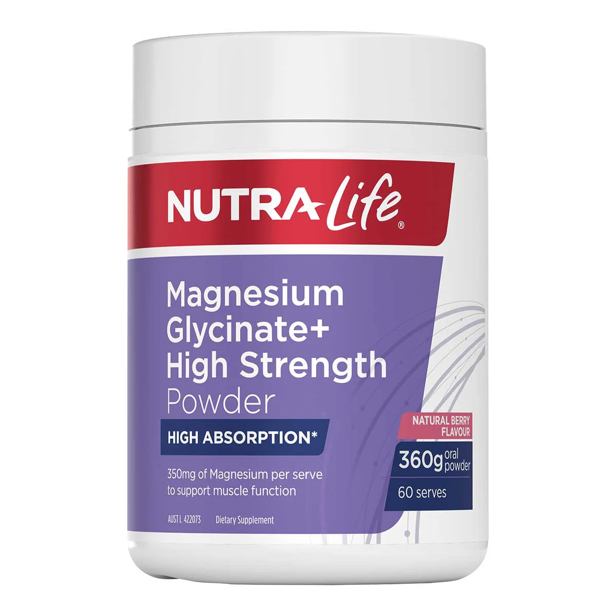 Magnesium Glycinate+ High Strength Powder Berry - Image 3