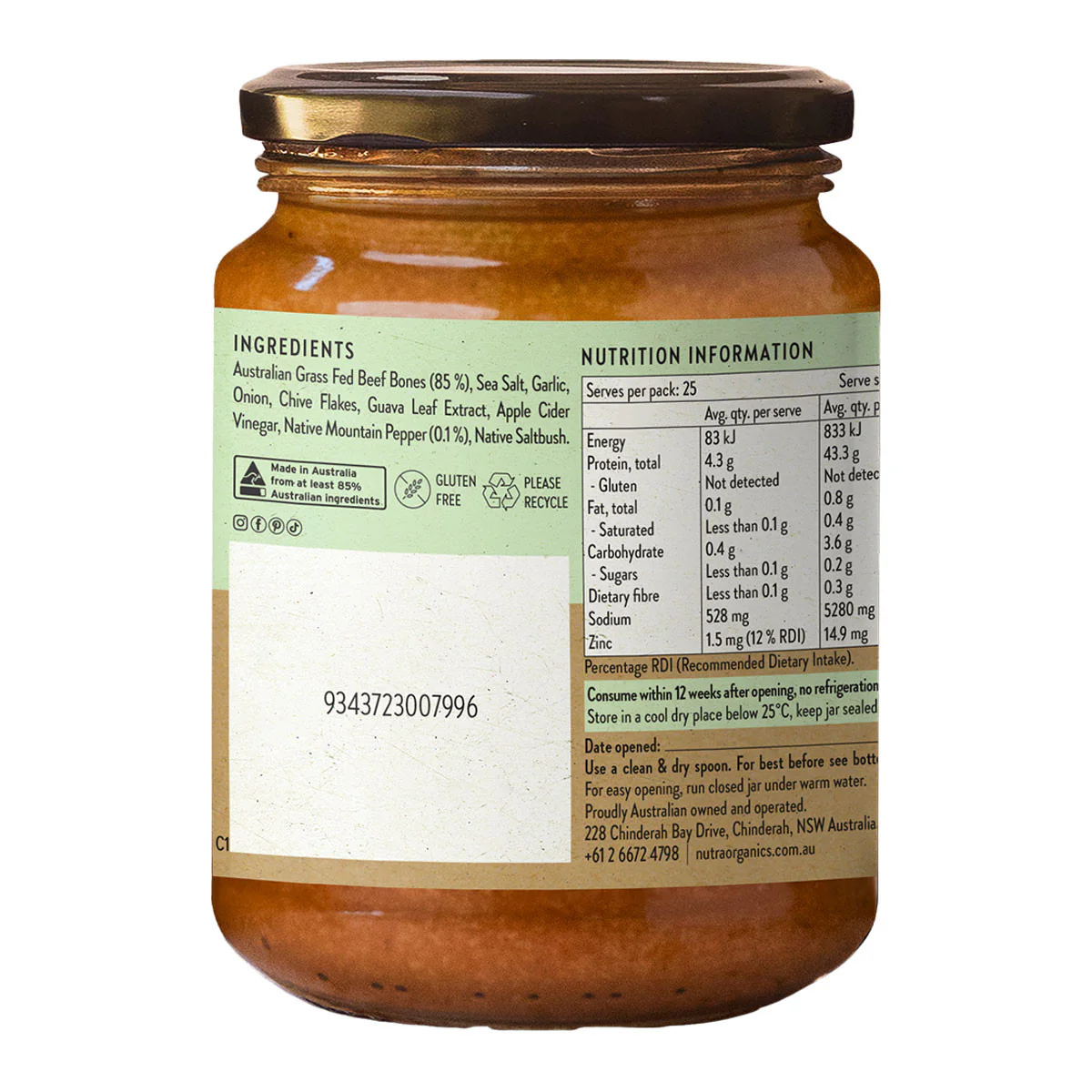 Beef Bone Broth Concentrate - Native Herbs - Image 3