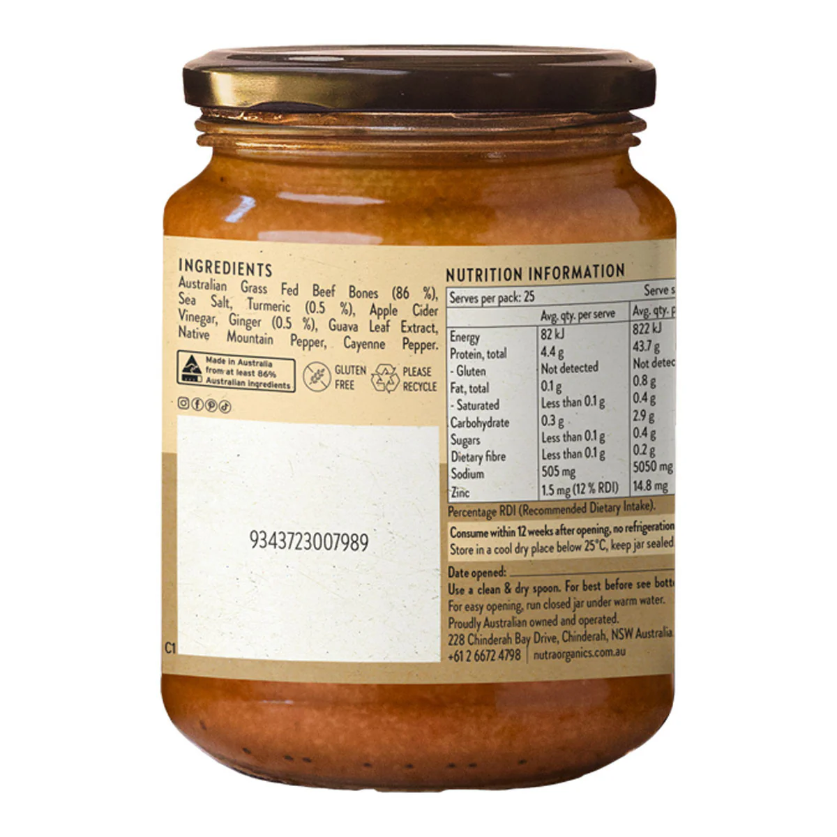 Beef Bone Broth Concentrate - Turmeric Ginger - Image 3