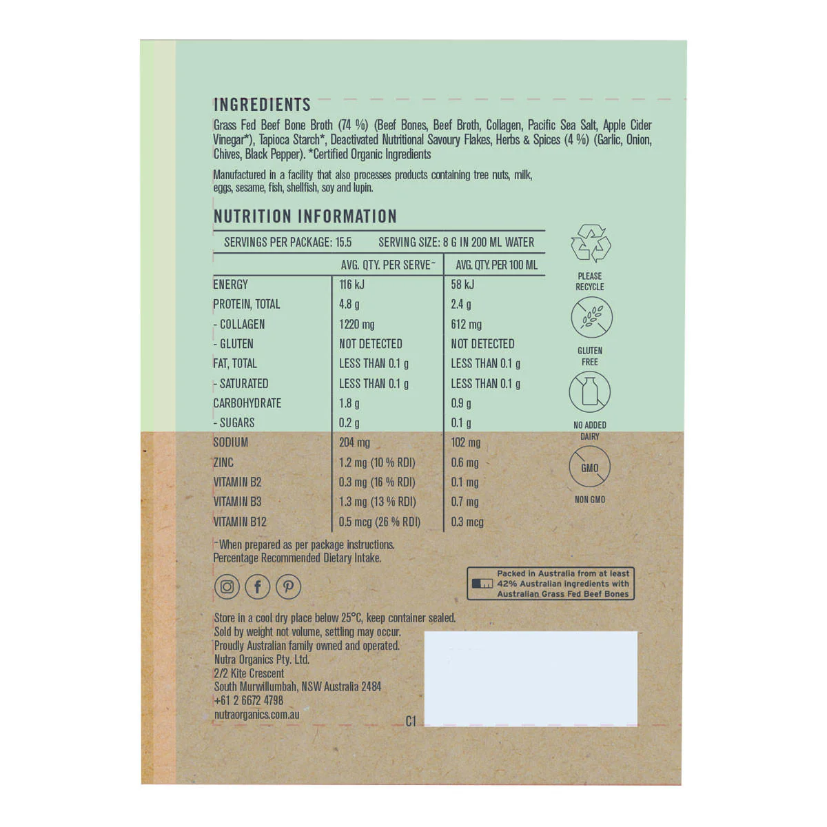 Beef Bone Broth - Garden Herb - Image 2