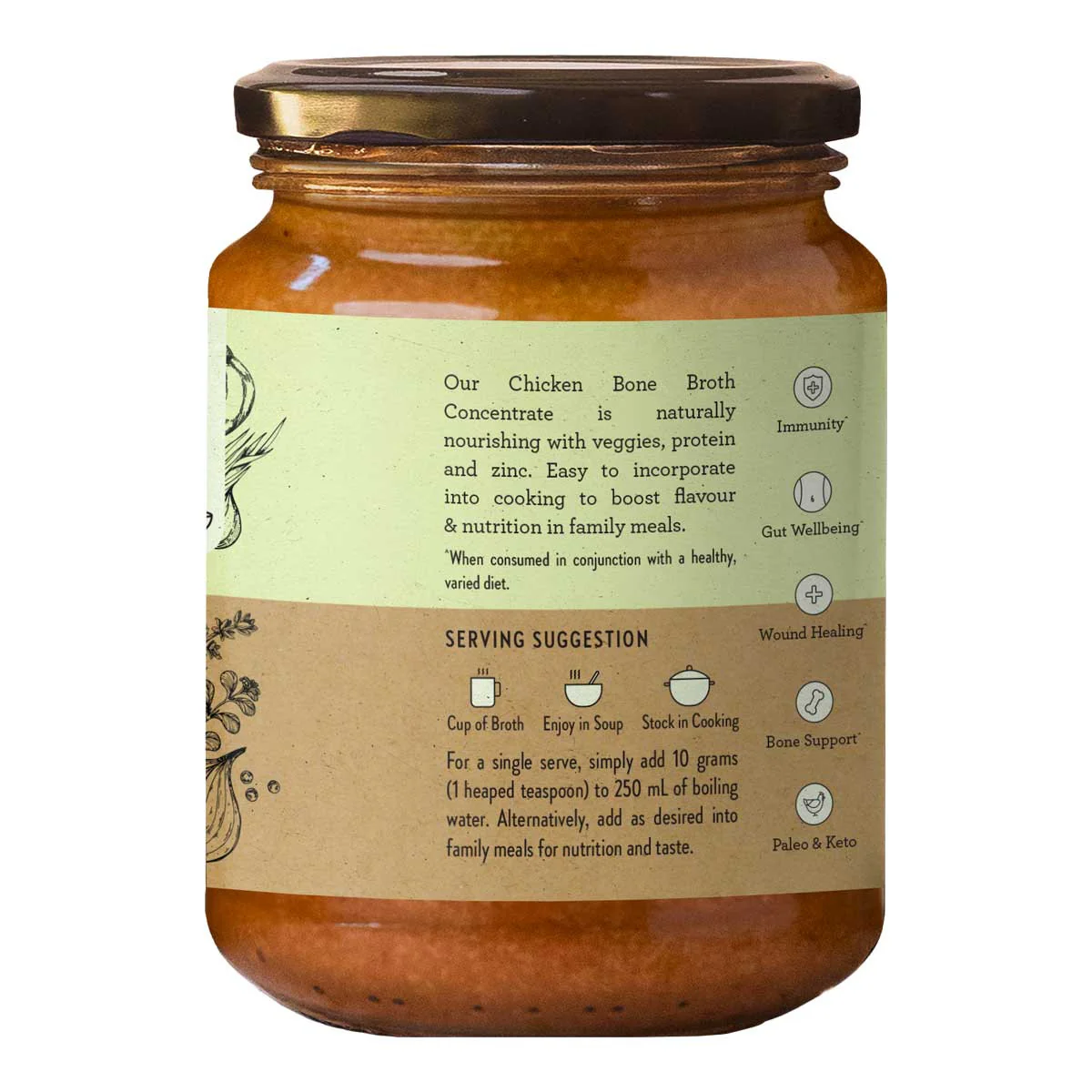 Chicken Bone Broth Concentrate - Native Herbs - Image 2
