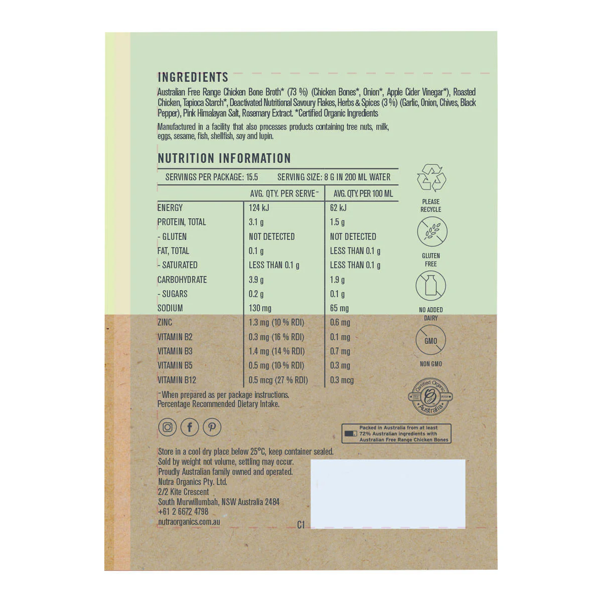 Chicken Bone Broth - Garden Herb - Image 2