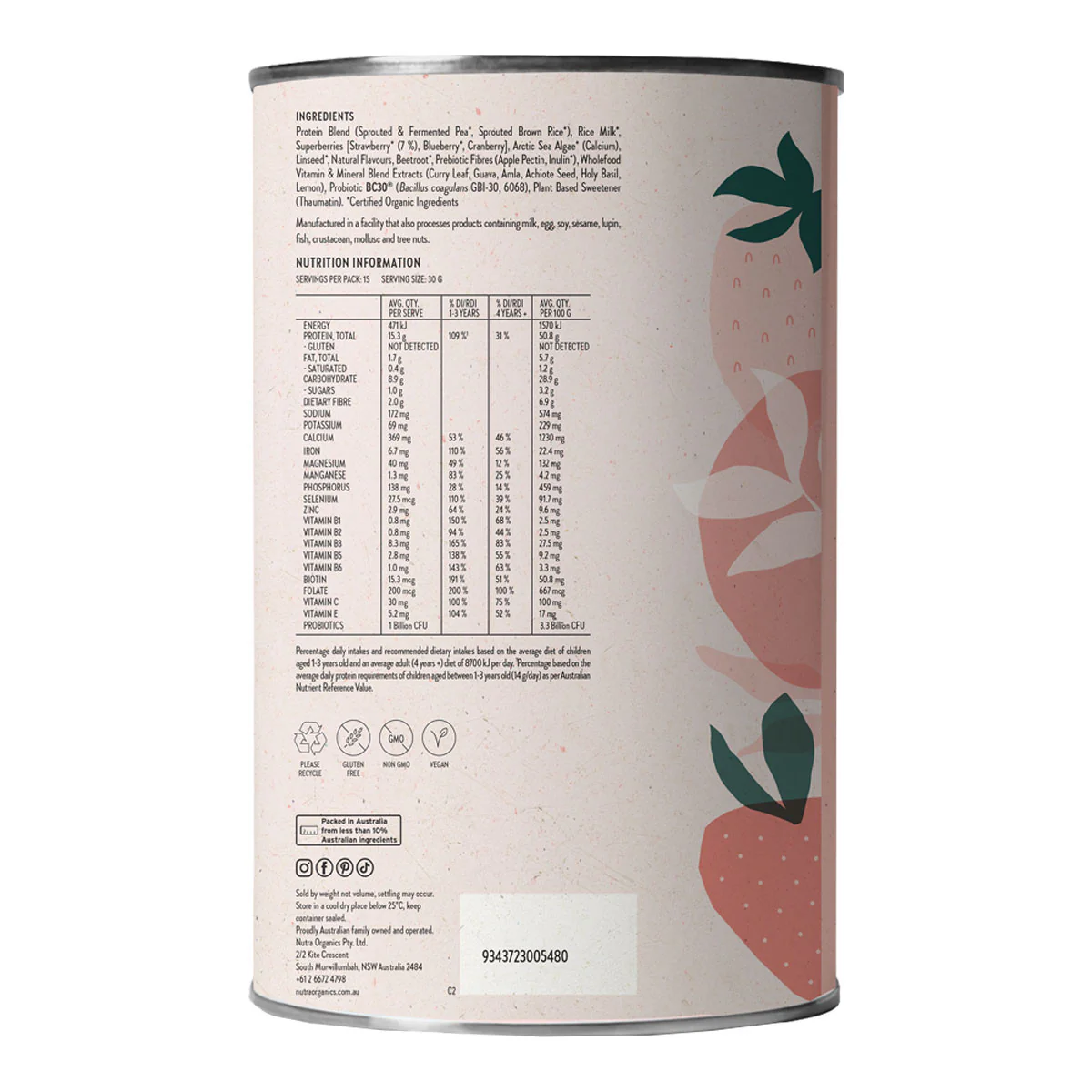 Thriving Family Protein - Strawberries & Cream - Image 2