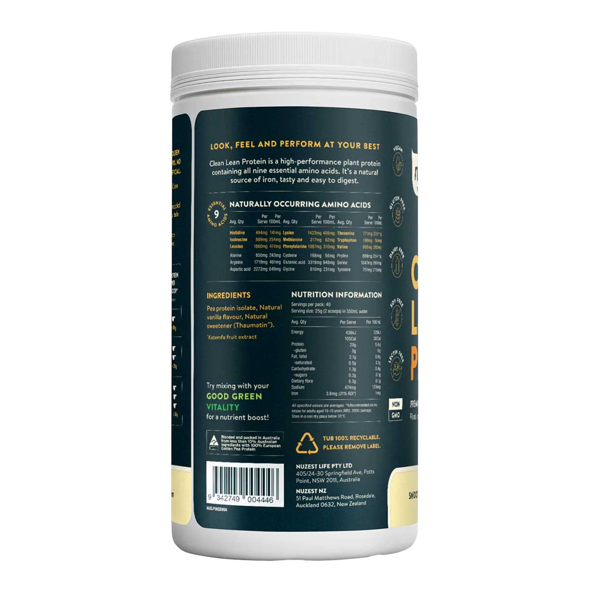 Clean Lean Protein - Smooth Vanilla - Image 4