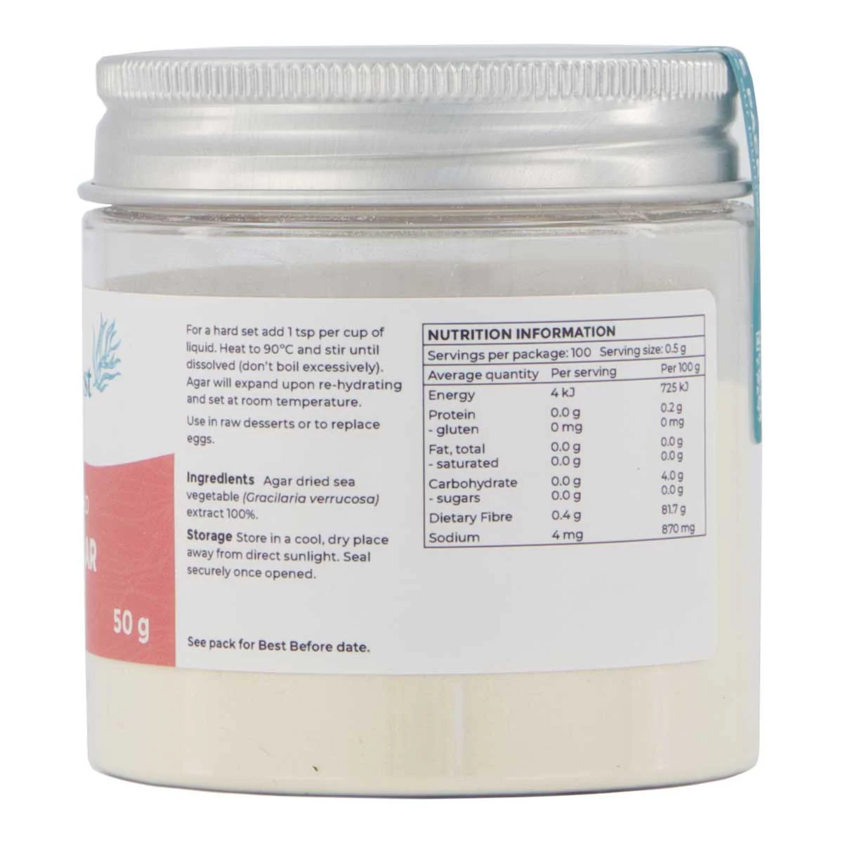 Agar Powder 50gm Pacific Harvest - Image 2