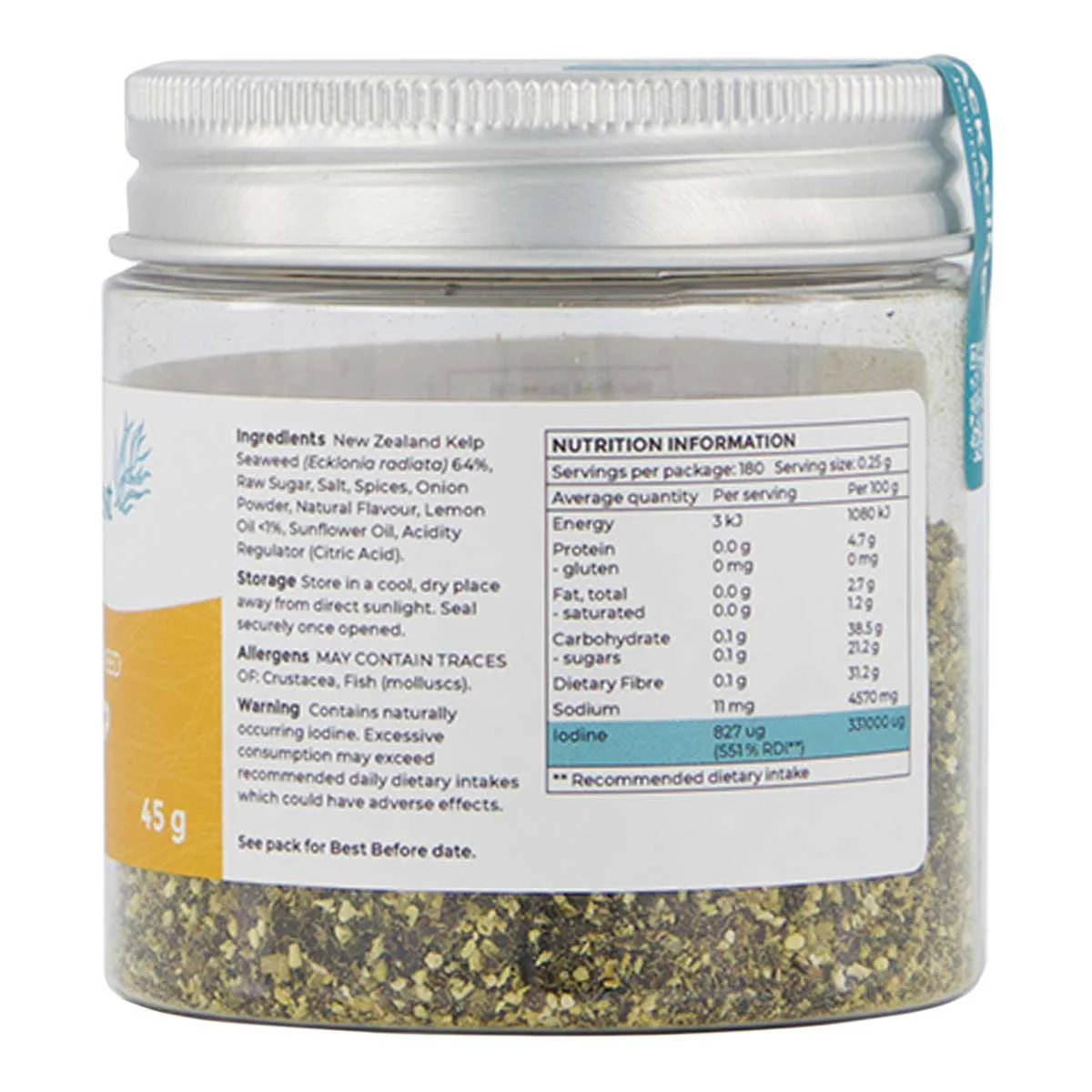 Lemon Kelp Seasoning 45gm Pacific Harvest - Image 2