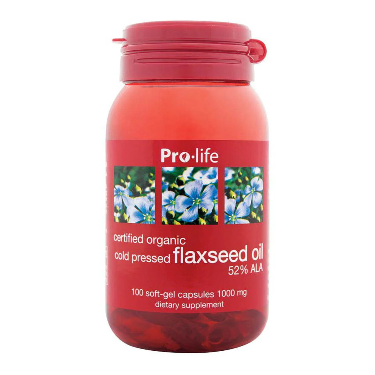 Flax Seed Oil 1000mg - 52% ALA - Image 2