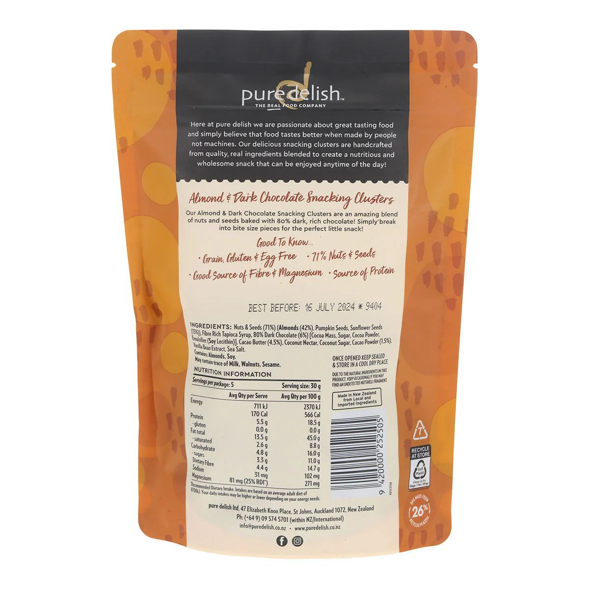 Almond & Dark Chocolate Snacking Clusters - Image 2