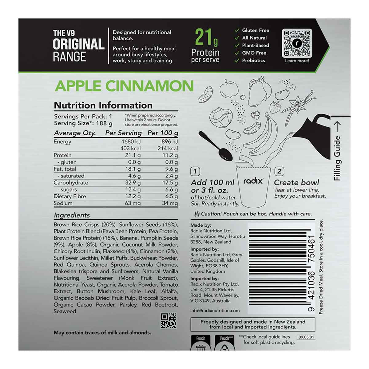 Apple Cinnamon Breakfast Original Range 400kcal - Image 2