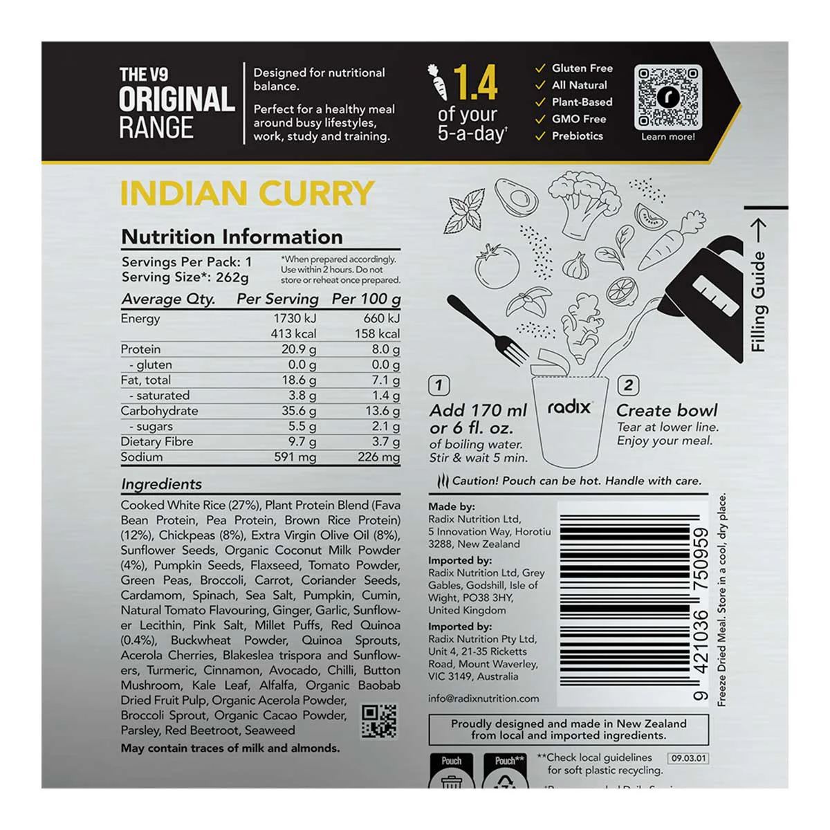 Indian Curry Meal Original Range 400kcal - Image 2